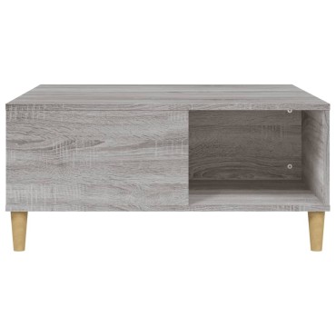vidaXL Τραπεζάκι Σαλονιού Γκρι Sonoma 80x80x36,5cm Επεξεργασμένο Ξύλο 1 τεμ.