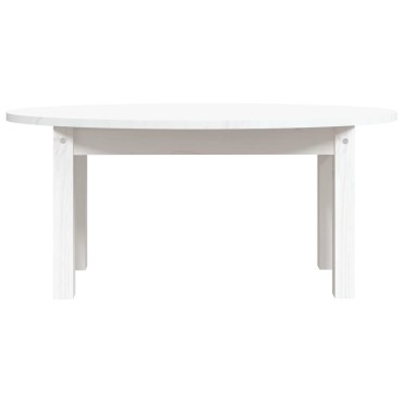 vidaXL Τραπεζάκι Σαλονιού Λευκό 80x40x35cm από Μασίφ Ξύλο Πεύκου 1 τεμ.
