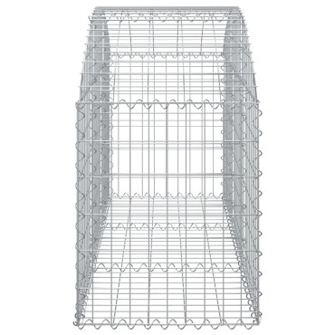 vidaXL Συρματοκιβώτιο Τοξωτό 150x50x60/80εκ. από Γαλβανισμένο Χάλυβα