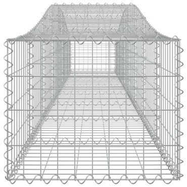 vidaXL Συρματοκιβώτια Τοξωτά 20 τεμ. 400x50x40/60 εκ. Γαλβαν. Ατσάλι