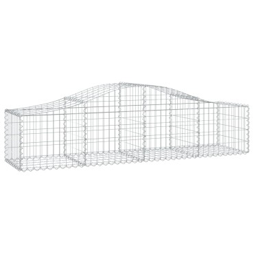 vidaXL Συρματοκιβώτια Τοξωτά 20 τεμ. 200x50x40/60 εκ. Γαλβαν. Ατσάλι