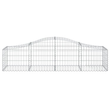 vidaXL Συρματοκιβώτια Τοξωτά 20 τεμ. 200x50x40/60 εκ. Γαλβαν. Ατσάλι