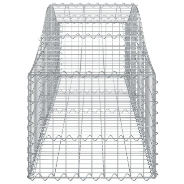 vidaXL Συρματοκιβώτια Τοξωτά 20 τεμ. 200x50x40/60 εκ. Γαλβαν. Ατσάλι