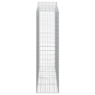 vidaXL Συρματοκιβώτια Τοξωτά 11 τεμ. 200x50x180/200 εκ. Γαλβαν. Ατσάλι