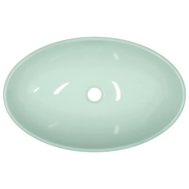 vidaXL Νιπτήρας Λευκός 54,5 x 35 x 15,5 εκ. από Ψημένο Γυαλί