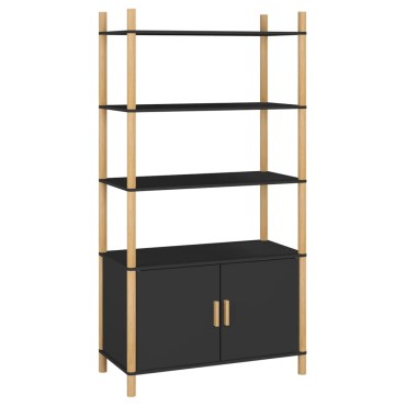 vidaXL Ντουλάπι Μαύρο 80x40x153cm από Επεξεργασμένο Ξύλο 1 τεμ.