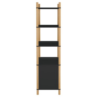 vidaXL Ντουλάπι Μαύρο 80x40x153cm από Επεξεργασμένο Ξύλο 1 τεμ.