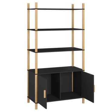 vidaXL Ντουλάπι Μαύρο 80x40x153cm από Επεξεργασμένο Ξύλο 1 τεμ.