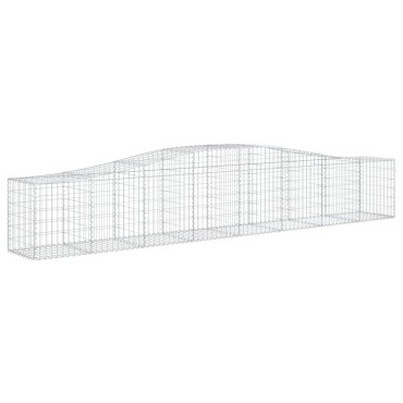 vidaXL Συρματοκιβώτια Τοξωτά 25 τεμ. 400x50x60/80 εκ. Γαλβαν. Ατσάλι