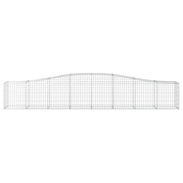 vidaXL Συρματοκιβώτια Τοξωτά 25 τεμ. 400x50x60/80 εκ. Γαλβαν. Ατσάλι