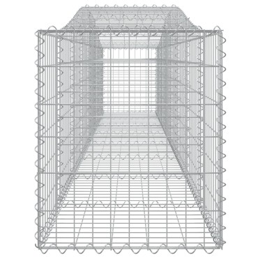 vidaXL Συρματοκιβώτια Τοξωτά 25 τεμ. 400x50x60/80 εκ. Γαλβαν. Ατσάλι