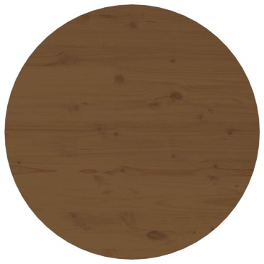 vidaXL Τραπεζάκι Σαλονιού Καφέ Μελί 55x45cm Μασίφ Ξύλο Πεύκου 1 τεμ.