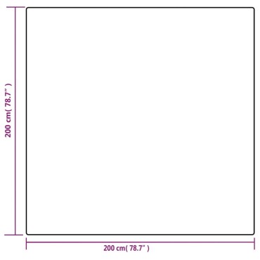 vidaXL Κουβέρτα Βαρύτητας με Κάλυμμα Γκρι 200x200 εκ. 13 κ. Υφασμάτινη