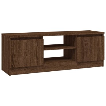 vidaXL Έπιπλο Τηλεόρασης με Πόρτα Καφέ Δρυς 102x30x36cm
