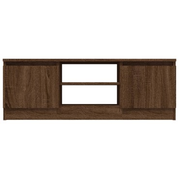 vidaXL Έπιπλο Τηλεόρασης με Πόρτα Καφέ Δρυς 102x30x36cm