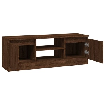 vidaXL Έπιπλο Τηλεόρασης με Πόρτα Καφέ Δρυς 102x30x36cm