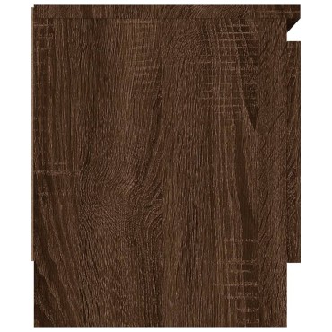 vidaXL Έπιπλο Τηλεόρασης με Πόρτα Καφέ Δρυς 102x30x36cm