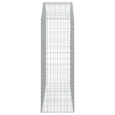 vidaXL Συρματοκιβώτιο Τοξωτό 150x50x140/160εκ. από Γαλβανισμένο Χάλυβα