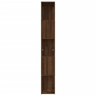 vidaXL Βιβλιοθήκη Καφέ Δρυς 45x24x160cm από Επεξεργασμένο Ξύλο 1 τεμ.