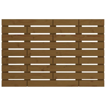 vidaXL Κεφαλάρι Τοίχου Μελί 96x3x63cm από Μασίφ Ξύλο Πεύκου 1 τεμ.