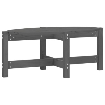 vidaXL Τραπεζάκι Σαλονιού Γκρι 87x48x35cm από Μασίφ Ξύλο Πεύκου 1 τεμ.