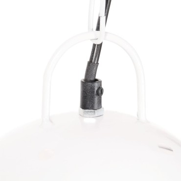 vidaXL Φωτιστικό Industrial Στρογγυλό 25 W Λευκό 42 εκ. Ε27
