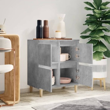 vidaXL Ντουλάπι Γκρι Σκυροδέματος 60x35x70cm Επεξεργασμένο Ξύλο 1 τεμ.