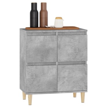 vidaXL Ντουλάπι Γκρι Σκυροδέματος 60x35x70cm Επεξεργασμένο Ξύλο 1 τεμ.