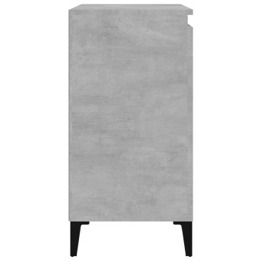 vidaXL Κομοδίνο Γκρι Σκυρ. 40x35x70cm από Επεξεργασμένο Ξύλο 1 τεμ.