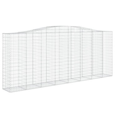 vidaXL Συρματοκιβώτια Τοξωτά 7 τεμ. 400x50x160/180 εκ. Γαλβαν. Ατσάλι