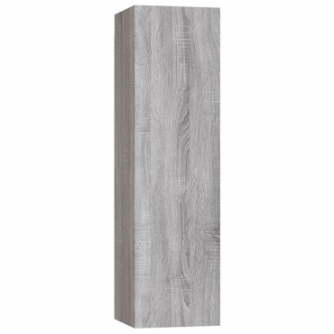 vidaXL Έπιπλα Τηλεόρασης Επιτοίχια 2 τεμ. Γκρι Sonoma 30,5x30x110cm