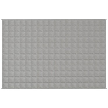 vidaXL Κουβέρτα Βαρύτητας Γκρι 120 x 180 εκ. 9 κ. Υφασμάτινη