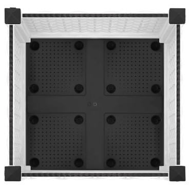 vidaXL Ζαρντινιέρα 40 x 40 x 23 εκ. από Πολυπροπυλένιο