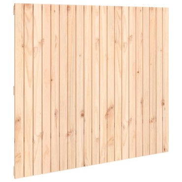 vidaXL Κεφαλάρι Τοίχου 127,5x3x110cm από Μασίφ Ξύλο Πεύκου 1 τεμ.