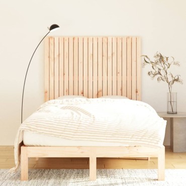 vidaXL Κεφαλάρι Τοίχου 127,5x3x110cm από Μασίφ Ξύλο Πεύκου 1 τεμ.