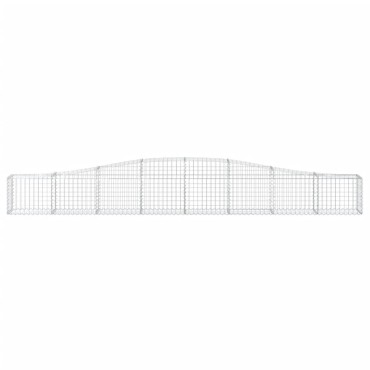 vidaXL Συρματοκιβώτια Τοξωτά 5 τεμ. 400x30x40/60 εκ. Γαλβαν. Ατσάλι