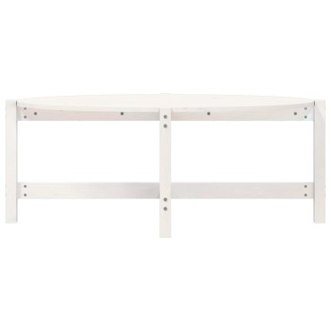 vidaXL Τραπεζάκι Σαλονιού Λευκό 118x63x45cm από Μασίφ Ξύλο Πεύκου 1 τεμ.
