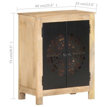 vidaXL Ντουλάπι 60x35x75cm από Μασίφ Ξύλο Μάνγκο 1 τεμ.