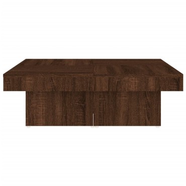 vidaXL Τραπεζάκι Σαλονιού Καφέ Δρυς 90x90x28cm Επεξεργασμένο Ξύλο 1 τεμ.