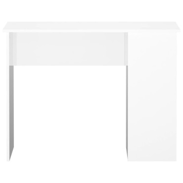 vidaXL Γραφείο Γυαλιστερό Λευκό 100x55x75cm Επεξεργασμένο Ξύλο 1 τεμ.