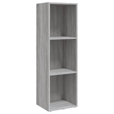 vidaXL Βιβλιοθήκη/Έπιπλο Τηλεόρασης Γκρι Sonoma 36x30x114cm Επεξ. Ξύλο 1 τεμ.