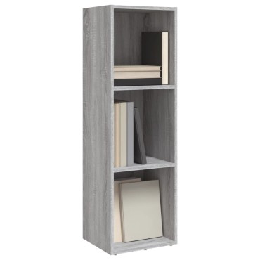 vidaXL Βιβλιοθήκη/Έπιπλο Τηλεόρασης Γκρι Sonoma 36x30x114cm Επεξ. Ξύλο 1 τεμ.