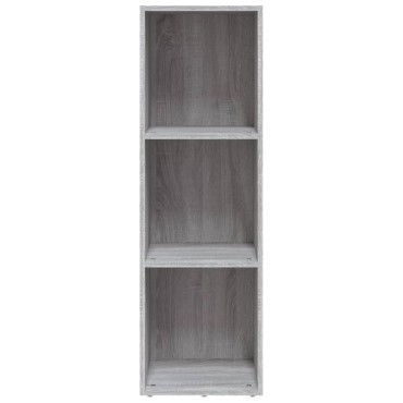 vidaXL Βιβλιοθήκη/Έπιπλο Τηλεόρασης Γκρι Sonoma 36x30x114cm Επεξ. Ξύλο 1 τεμ.
