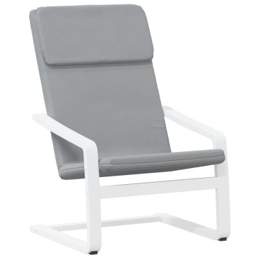 vidaXL Πολυθρόνα Relax Ανοιχτό Γκρι Υφασμάτινη 59x82x98cm 1 τεμ.