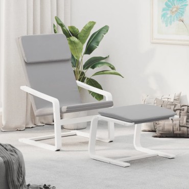 vidaXL Πολυθρόνα Relax Ανοιχτό Γκρι Υφασμάτινη 59x82x98cm 1 τεμ.