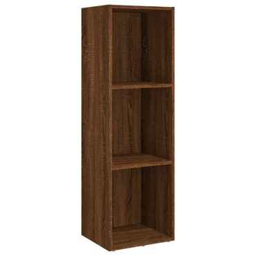 vidaXL Βιβλιοθήκη/Έπιπλο Τηλεόρασης Καφέ Δρυς 36x30x114cm Επεξ. Ξύλο 1 τεμ.