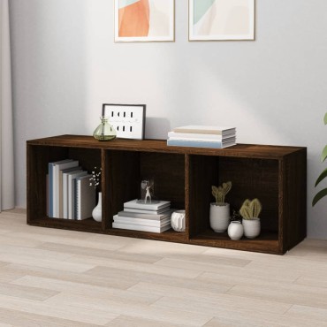 vidaXL Βιβλιοθήκη/Έπιπλο Τηλεόρασης Καφέ Δρυς 36x30x114cm Επεξ. Ξύλο 1 τεμ.