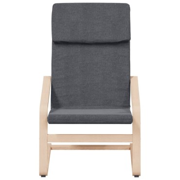 vidaXL Πολυθρόνα Relax Σκούρο Γκρι Υφασμάτινη 59x82x98cm 1 τεμ.