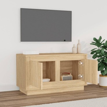 vidaXL Έπιπλο Τηλεόρασης Sonoma Δρυς 80x35x45cm Επεξ. Ξύλο
