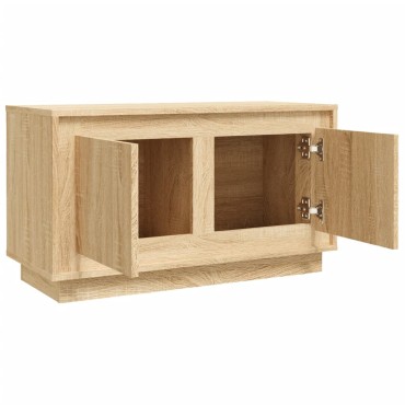 vidaXL Έπιπλο Τηλεόρασης Sonoma Δρυς 80x35x45cm Επεξ. Ξύλο